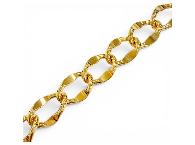Chanel Vintage Goldene Gliederkette Gürtel - Ansicht 7