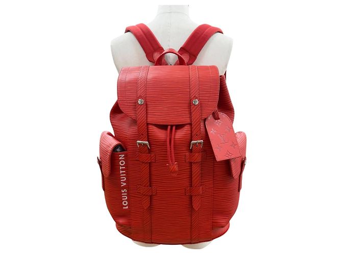 Zaino Louis Vuitton M23764 Christopher MM Rosso - vista 2