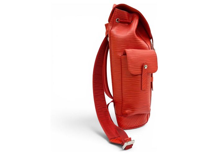 Zaino Louis Vuitton M23764 Christopher MM Rosso - vista 4