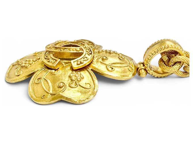 CHANEL Collana Vintage 96A Motivo Cuore Coco Mark D'oro - vista 4