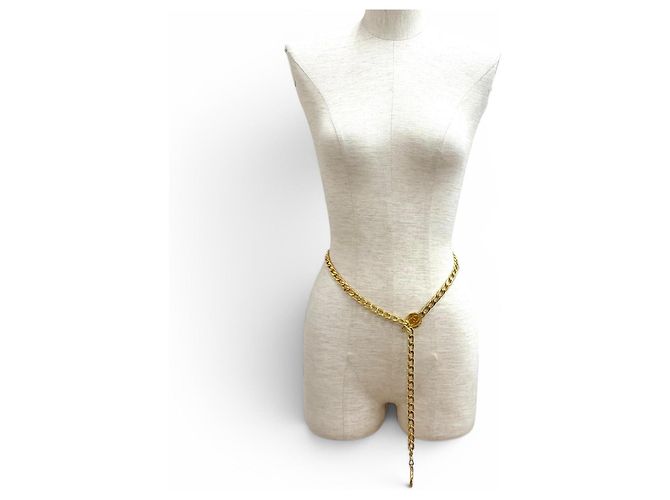 Chanel Vintage Coco Mark Kettengürtel Golden - Ansicht 2