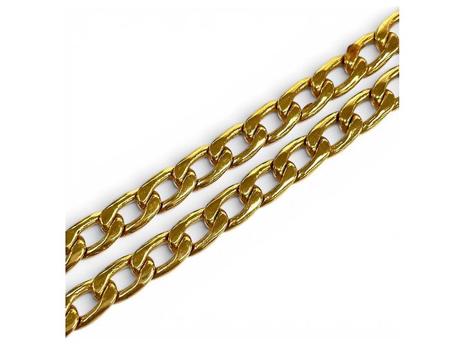 Chanel Vintage Coco Mark Kettengürtel Golden - Ansicht 5
