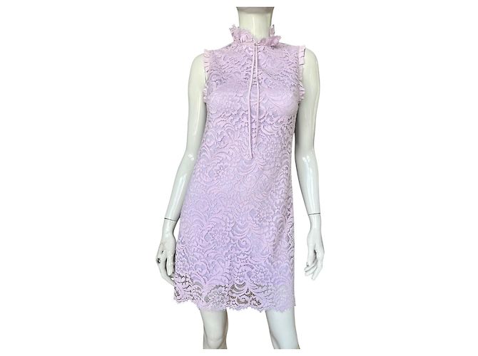 Sandro Paris Vestido de Encaje Púrpura - vista 2