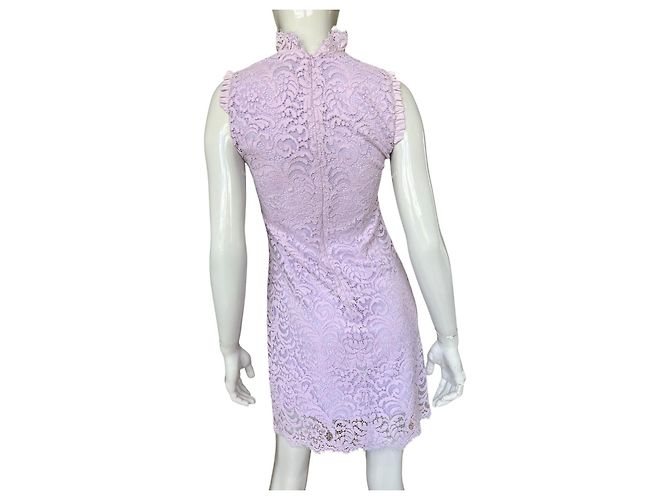 Sandro Paris Vestido de Encaje Púrpura - vista 3