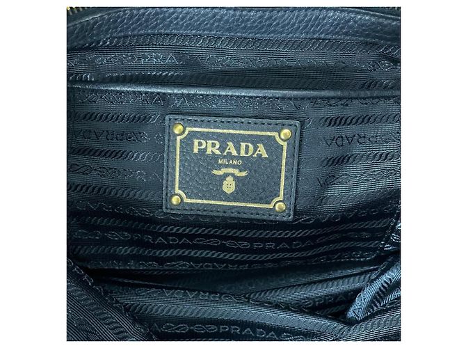 Borsa Tote in Nylon Blu Navy Prada - vista 6