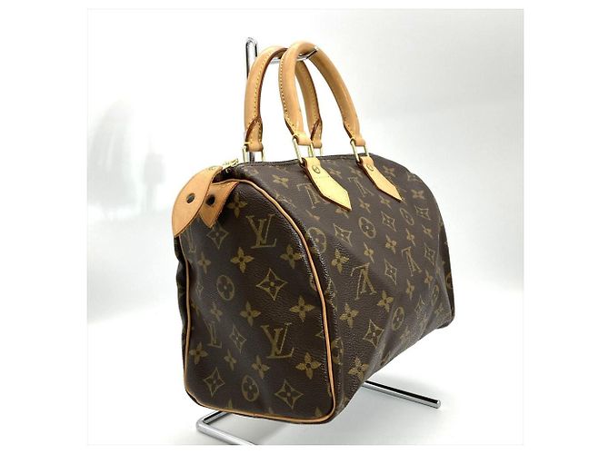 Borsa Louis Vuitton Speedy 25 Marrone Monogramma - vista 2