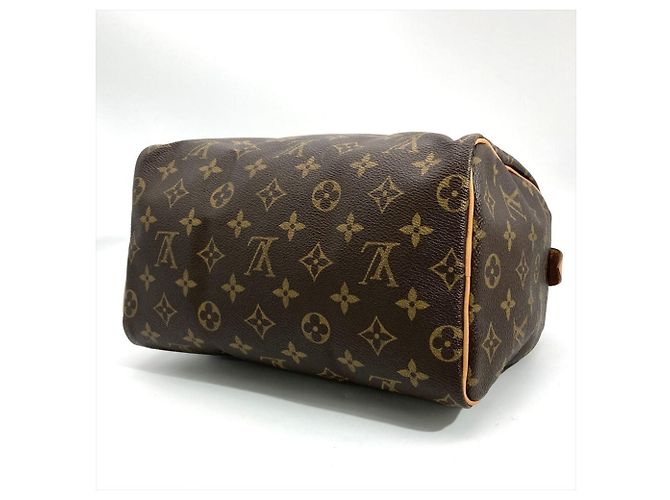Borsa Louis Vuitton Speedy 25 Marrone Monogramma - vista 3