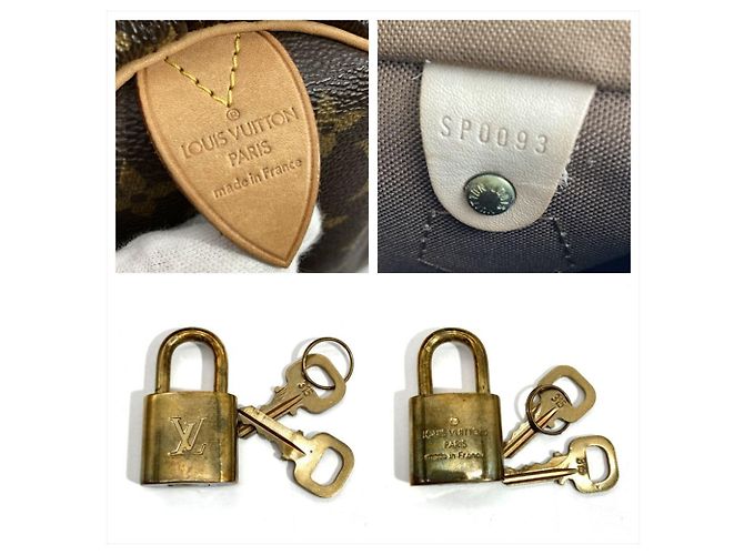 Borsa Louis Vuitton Speedy 25 Marrone Monogramma - vista 7
