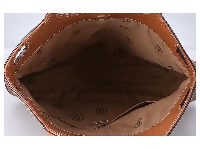 Borsa Cartier Marcello de Leather anni 90 Cammello - vista 6