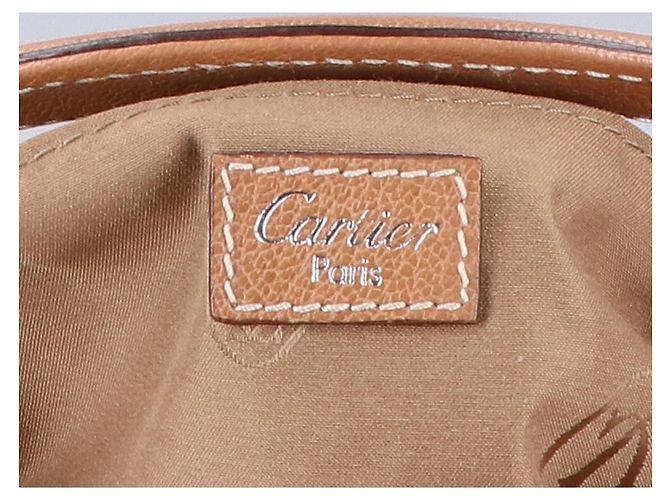 Borsa Cartier Marcello de Leather anni 90 Cammello - vista 7