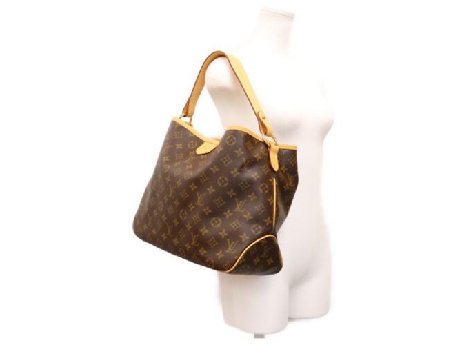 Borsa a Spalla Louis Vuitton Monogram Marron Delightful PM Marrone - vista 13