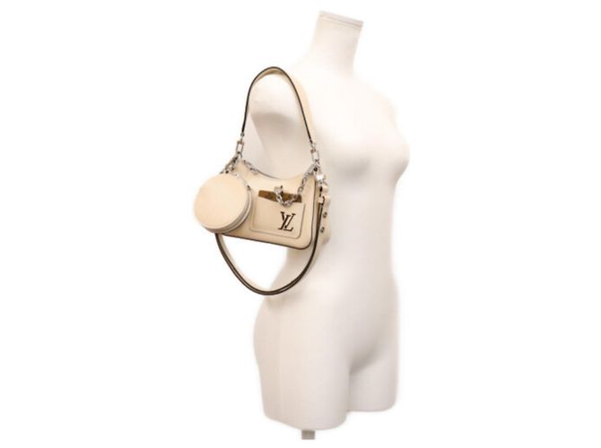 Borsa a tracolla Louis Vuitton Epi Quartz White Marellini Crudo - vista 14