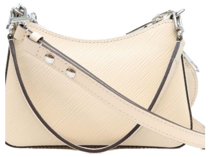 Borsa a tracolla Louis Vuitton Epi Quartz White Marellini Crudo - vista 3