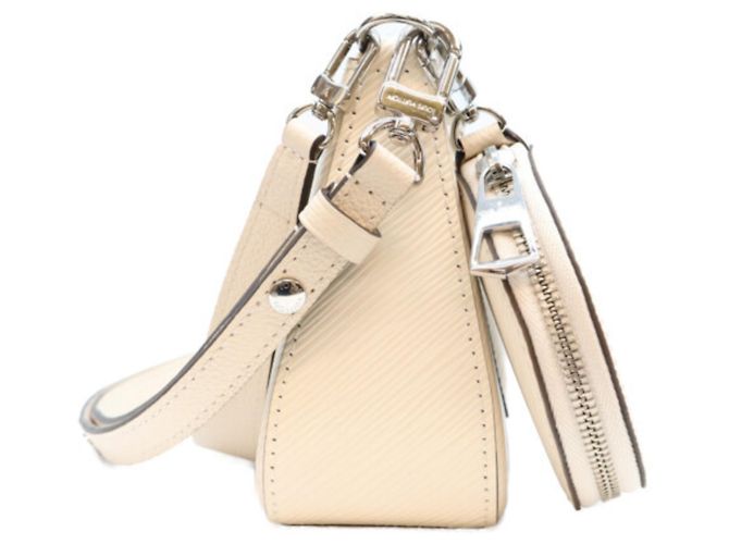 Borsa a tracolla Louis Vuitton Epi Quartz White Marellini Crudo - vista 4