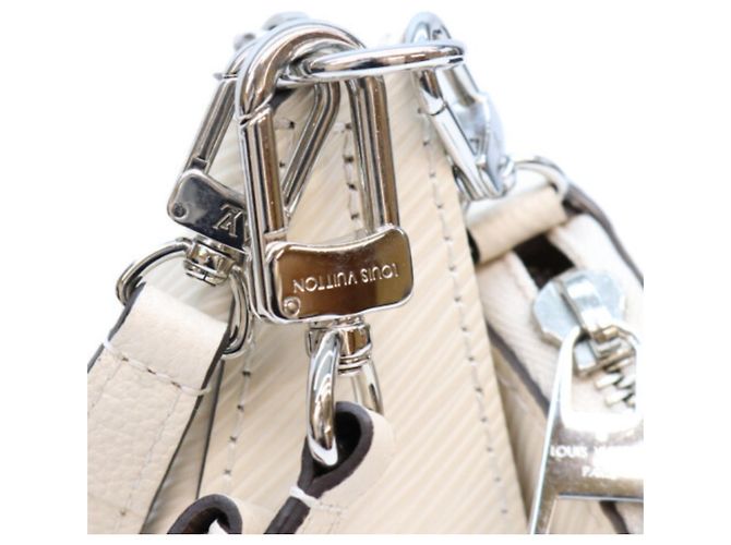 Borsa a tracolla Louis Vuitton Epi Quartz White Marellini Crudo - vista 6