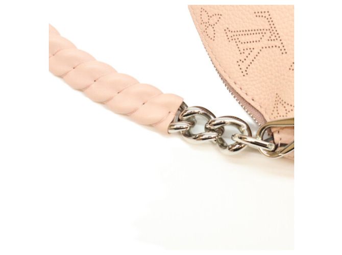 Borsa a tracolla Louis Vuitton Mahina Magnolia Babylon Chain BB Rosa - vista 8