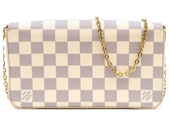 Pochette Félicie Borsa a Spalla Pochette Felicie Damier Azur Louis Vuitton Crudo - vista 3