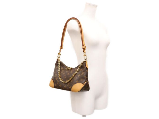 Louis Vuitton Monogram Boulogne PM Schultertasche Braun - Ansicht 15