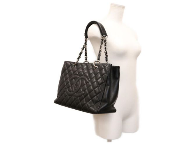 Borsa Tote Chanel A50995 Caviar GST - Nero - vista 16
