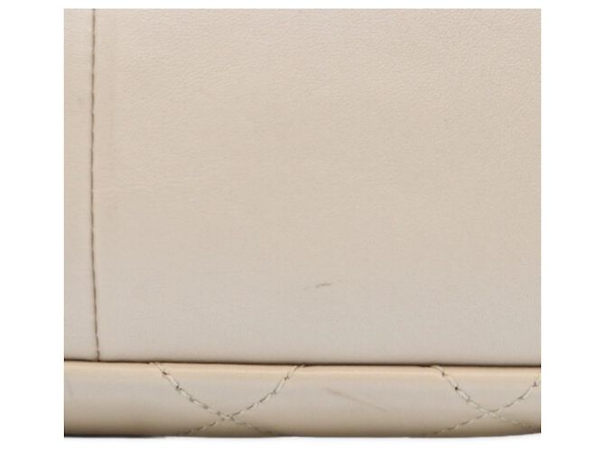 Borsa a tracolla Chanel in pelle di vitello nera e avorio Nero Crudo - vista 12