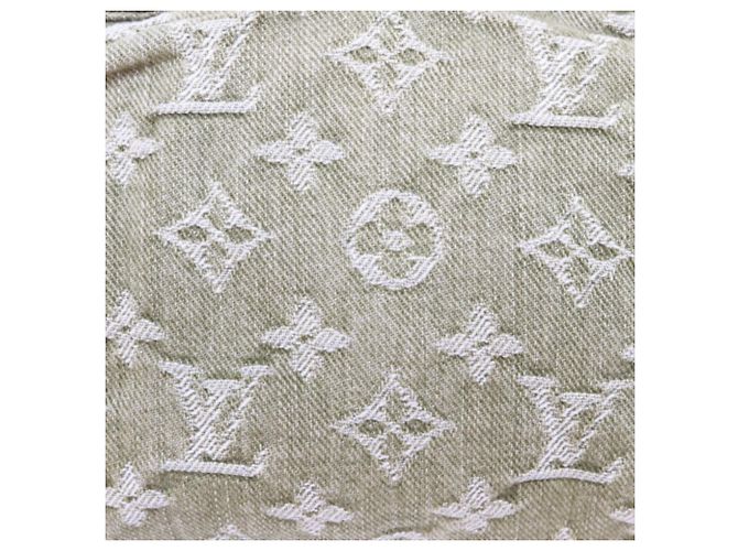 LOUIS VUITTON M95217 Borsa Mini Pleaty in denim Monogram Lichen Beige Verde - vista 10