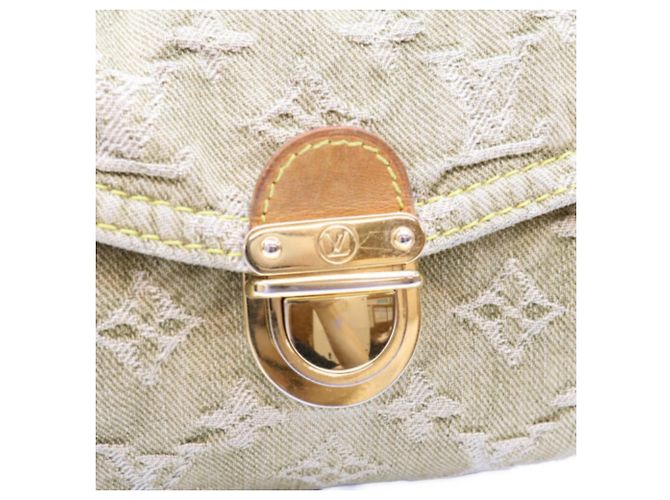 LOUIS VUITTON M95217 Borsa Mini Pleaty in denim Monogram Lichen Beige Verde - vista 6