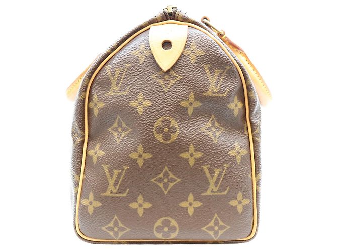 Borsa Boston Louis Vuitton Monogram Speedy 25 Marrone - vista 4