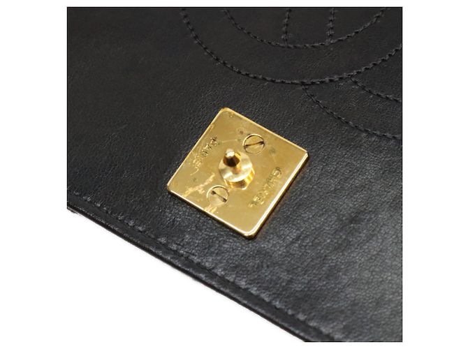 Chanel A03568 Borsa a Spalla Full Flap in Agnello Nero - vista 10