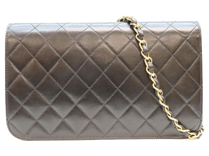Chanel A03568 Borsa a Spalla Full Flap in Agnello Nero - vista 3