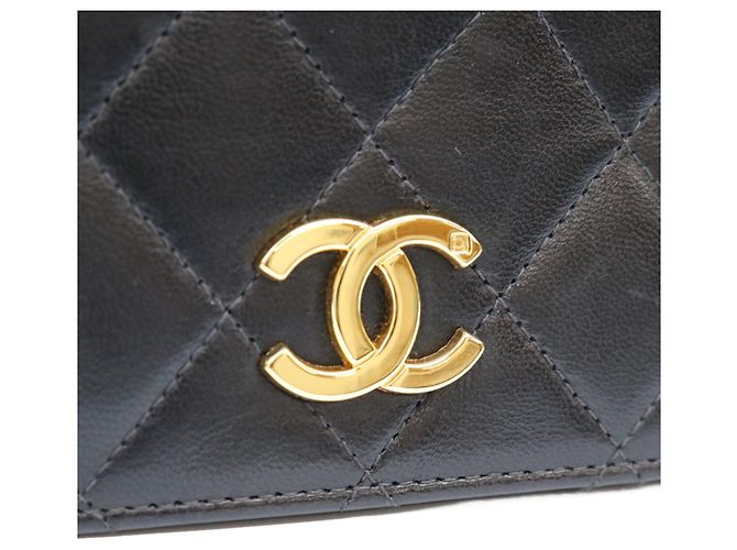 Chanel A03568 Borsa a Spalla Full Flap in Agnello Nero - vista 7