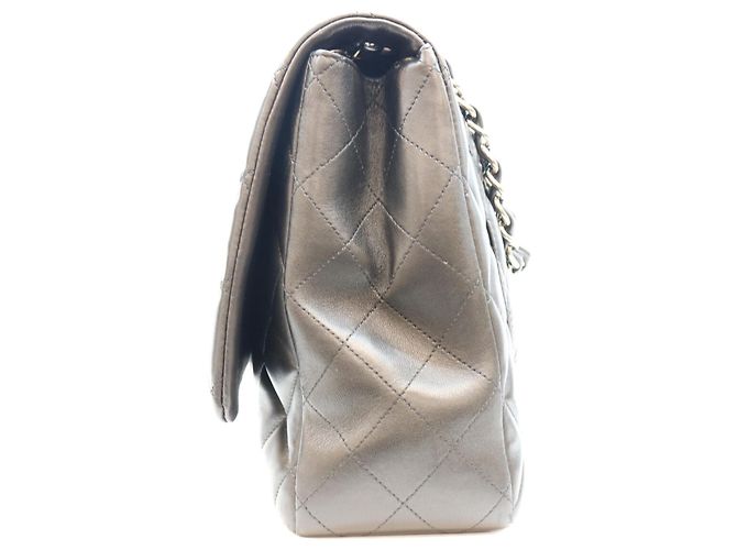 Borsa a tracolla Chanel Lambskin Single Flap Maxi Nero - vista 2