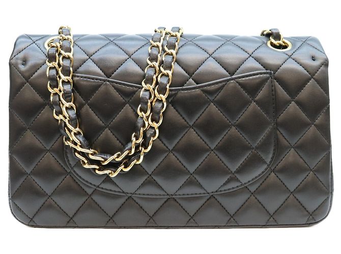 Timeless Borsa a tracolla Chanel A01112 in agnello matelassé Nero - vista 3