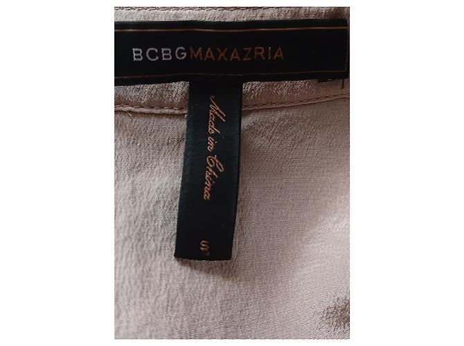 BCBG Max Azria Mono corto de seda beige - vista 6