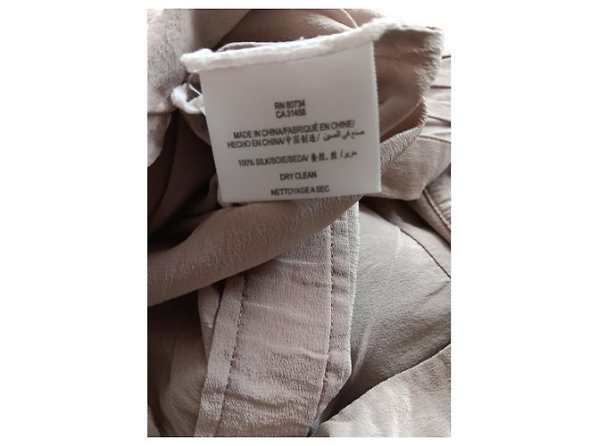 BCBG Max Azria Mono corto de seda beige - vista 7