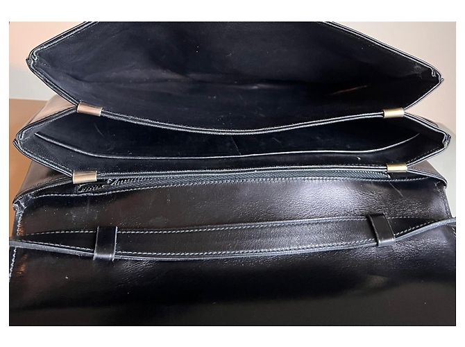 Céline Celine Sulky Borsa Box Bordeaux Nero Rosso - vista 8