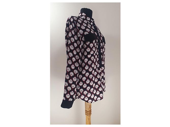 Autre Marque Rachel Rachel Roy Camicia con stampa floreale nera Nero Bianco Rosso - vista 3