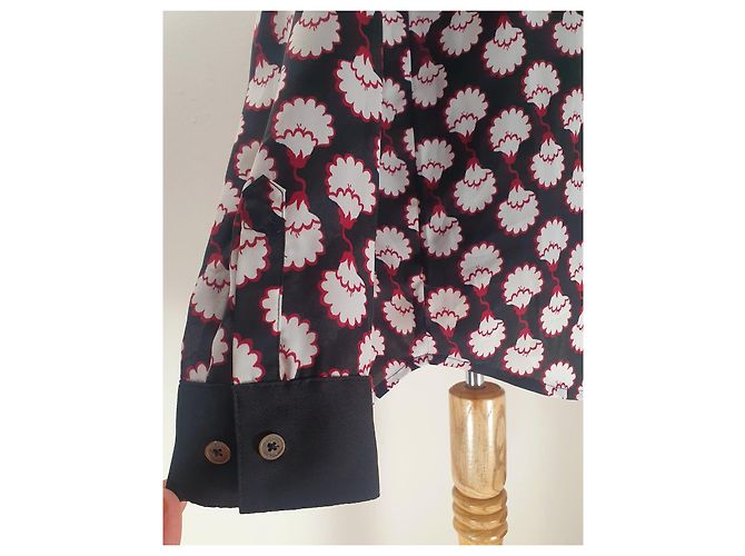 Autre Marque Rachel Rachel Roy Camicia con stampa floreale nera Nero Bianco Rosso - vista 5