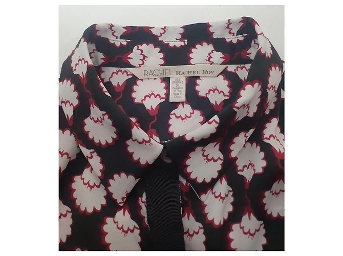 Autre Marque Rachel Rachel Roy Camicia con stampa floreale nera Nero Bianco Rosso - vista 6