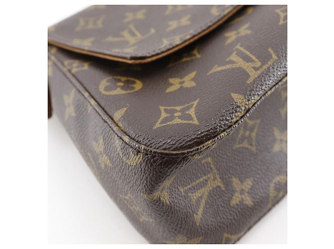 Borsa a Spalla Louis Vuitton Mini Looping Monogram Marrone Bronzo - vista 4