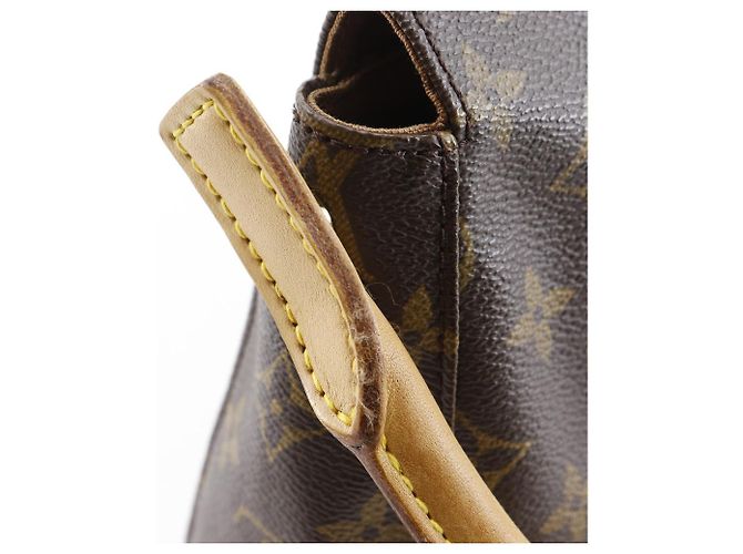 Borsa a Spalla Louis Vuitton Mini Looping Monogram Marrone Bronzo - vista 9