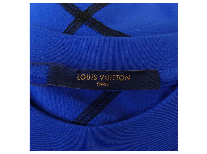 Louis Vuitton NBA Baumwoll-T-Shirt Blau - Ansicht 4