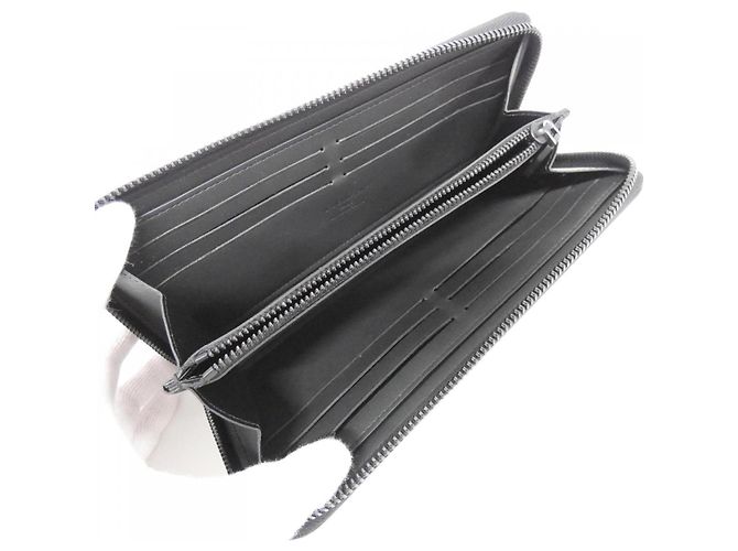 Zippy Cartera larga Louis Vuitton LV Aerogram en piel de becerro Waxi Negro - vista 6