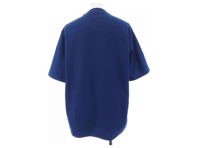 Prada T-Shirt aus technischer Baumwolle Blau Marineblau - Ansicht 2