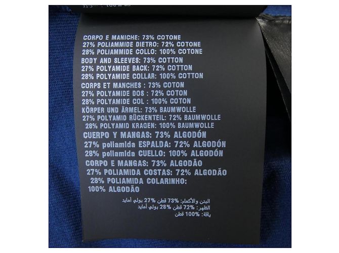 Prada T-Shirt aus technischer Baumwolle Blau Marineblau - Ansicht 3