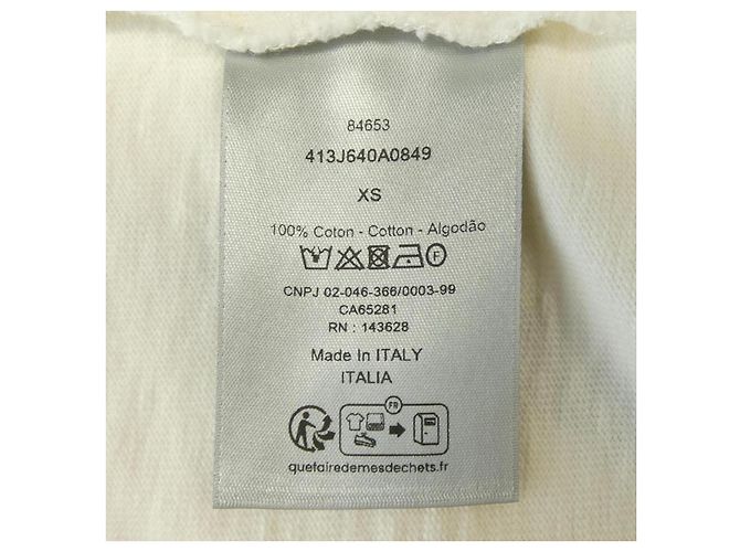 Camiseta de jersey de algodón Slub DIOR 47 de Dior Blanco - vista 3