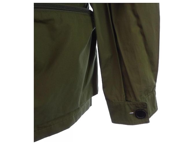 Prada Triangle Logo Jacket Green Khaki - view 6