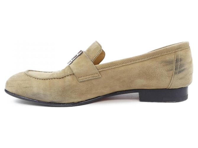 Hermès HermesLederFreizeitschuhe40 Beige - Ansicht 2