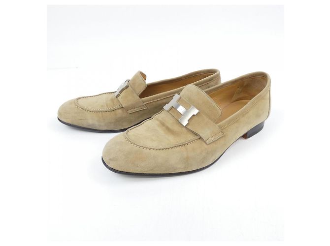 Hermès HermesLederFreizeitschuhe40 Beige - Ansicht 3
