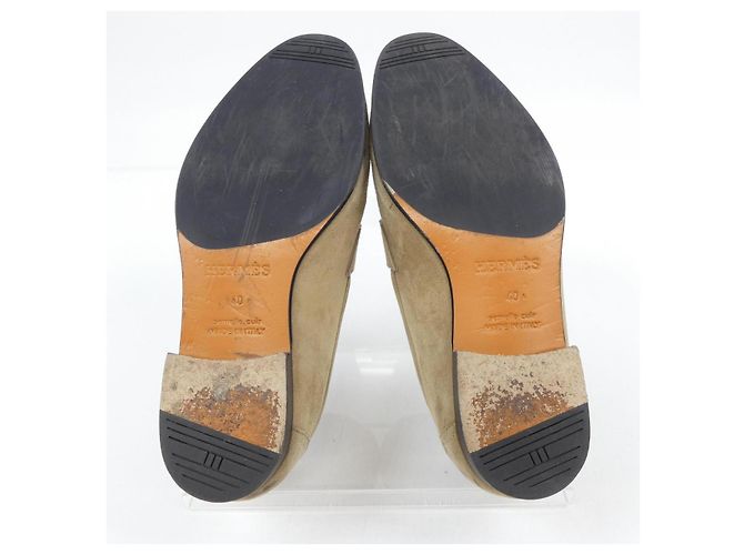 Hermès HermesLederFreizeitschuhe40 Beige - Ansicht 4