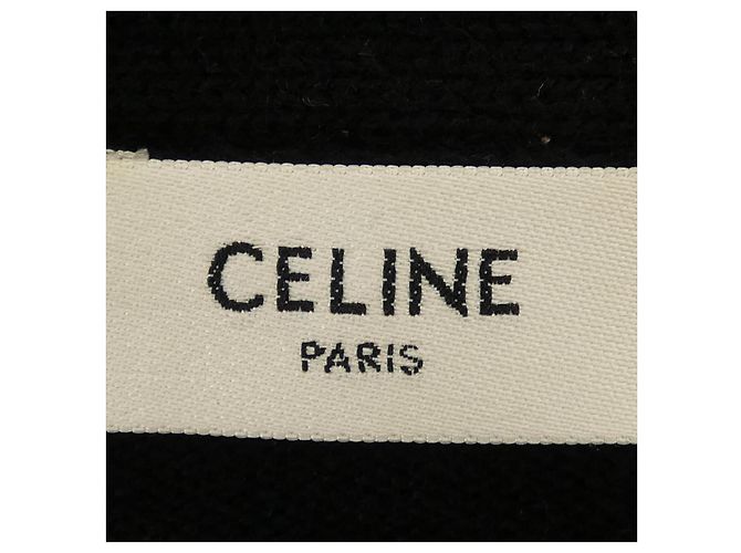 Céline Cárdigan de cachemira CELINE Triomphe Gourmette Negro - vista 4